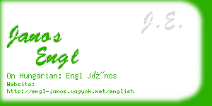 janos engl business card